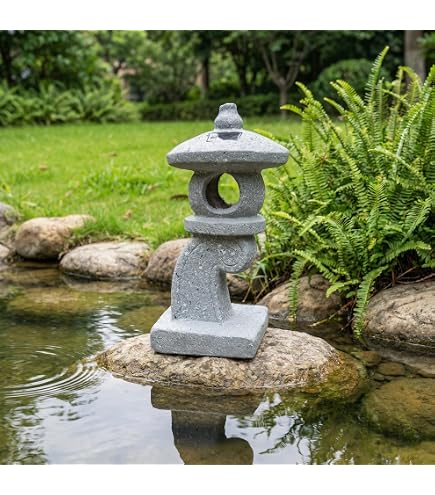 Amazon.com: TB TIBAG Solar Pagoda Decors Garden Statues, Zen Asian